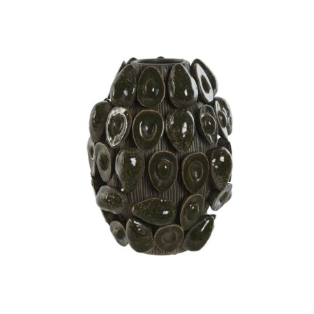 Vase i grøn keramik/stentøj - Avocado, 25 × 25 × 30 cm