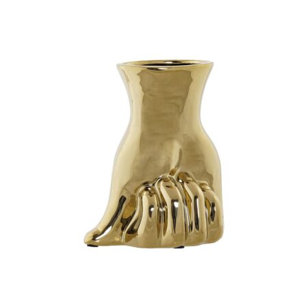Vase i gylden stentøj - 17 x 12 x 21 cm (2 stk.)
