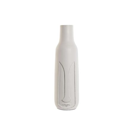 Vase i hvidt mangotræ - moderne ansigt, 15 × 15 × 45 cm