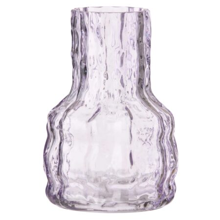 Vase krakeleret, lilla - H20,5cm