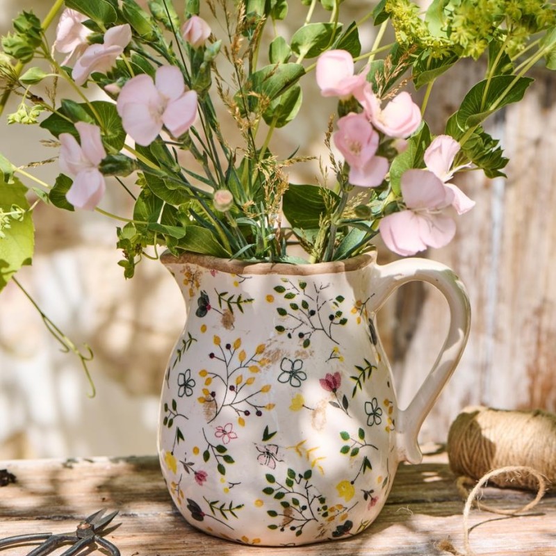 Vase m/ hank "Meadow Blossom" - Ib Laursen H: 15 cm Vase m/ hank "Meadow Blossom" - Ib Laursen H: 15 cm