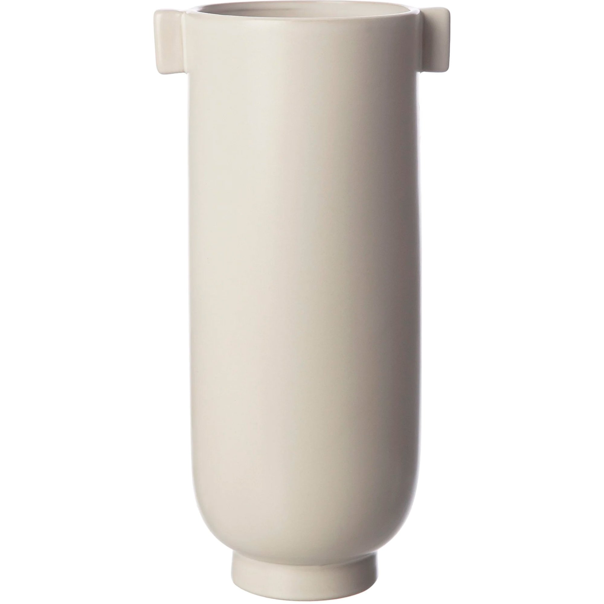 Vase med Ører Sand 28 cm. Vase med Ører Sand 28 cm.