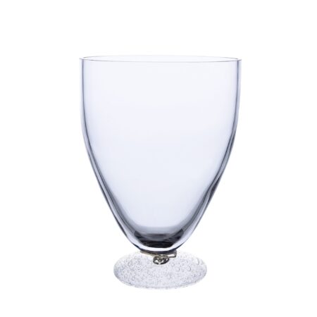 Vase med boblet fod, klar
