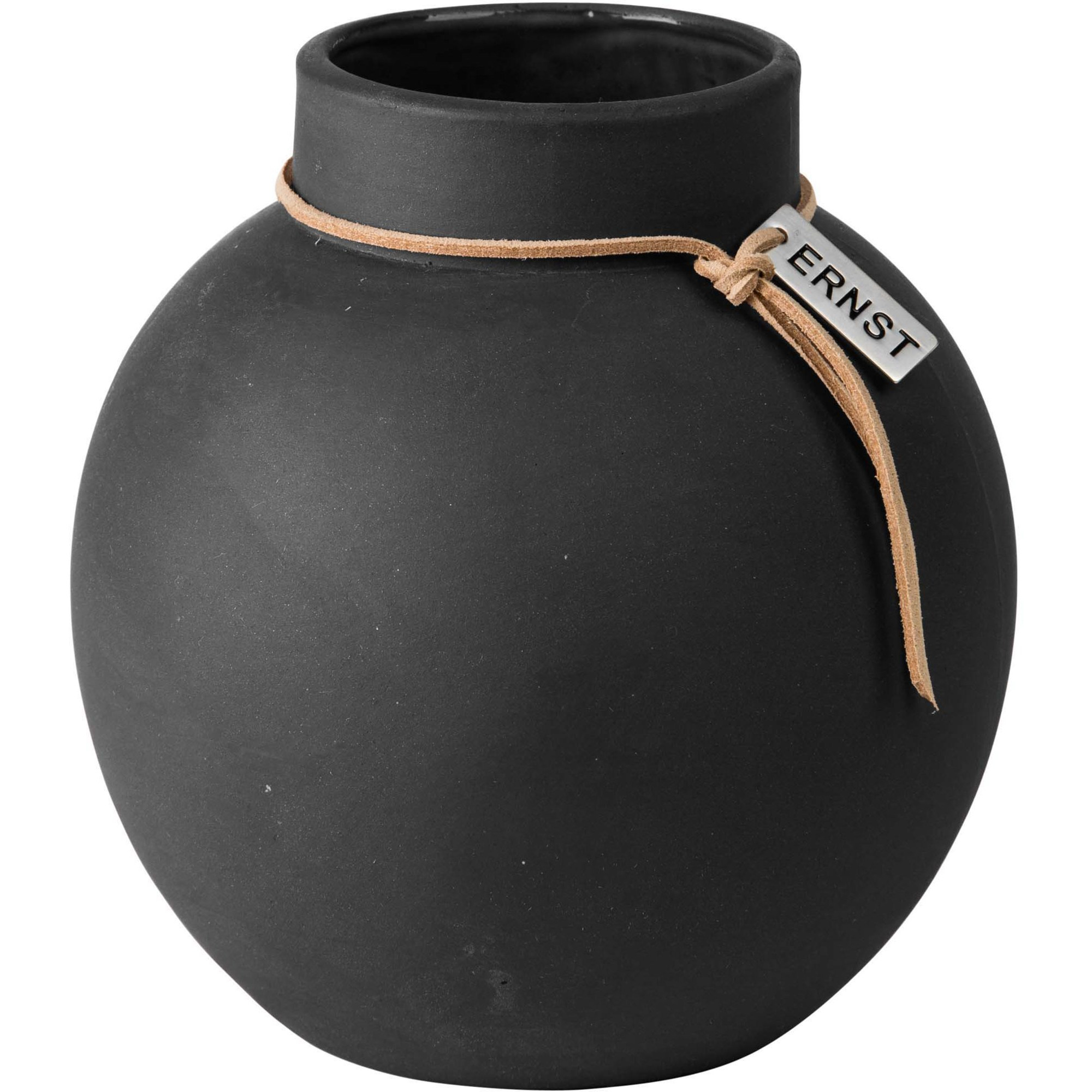 Vase mørkegrå 14 cm. Vase mørkegrå 14 cm.