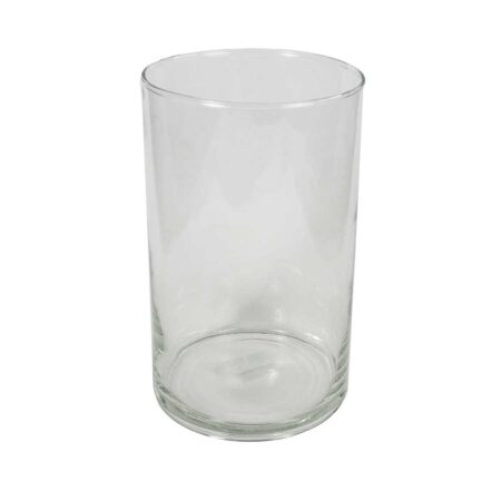 Vase til krukke - Clear - Glas - H: 25 Ø: 15 cm