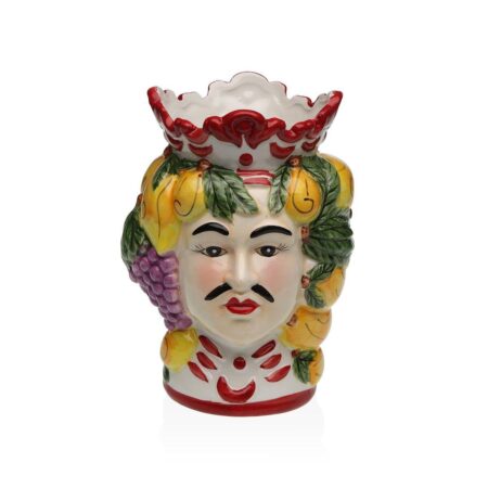 Versa KAMIR vase i keramik, multifarvet - 12 × 17,8 × 11,8 cm