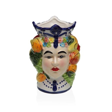 Versa LIRA vase i keramik, multifarvet - 12 × 17,8 × 11,8 cm