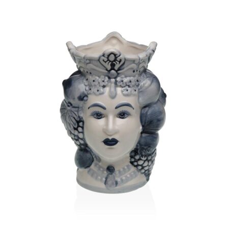 Versa MARA vase - keramik, blå, 12 × 17,8 × 11,8 cm