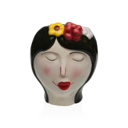 Versa vase i keramik - skandinavisk design, rød, 19,4 × 22,2 × 17,4 cm