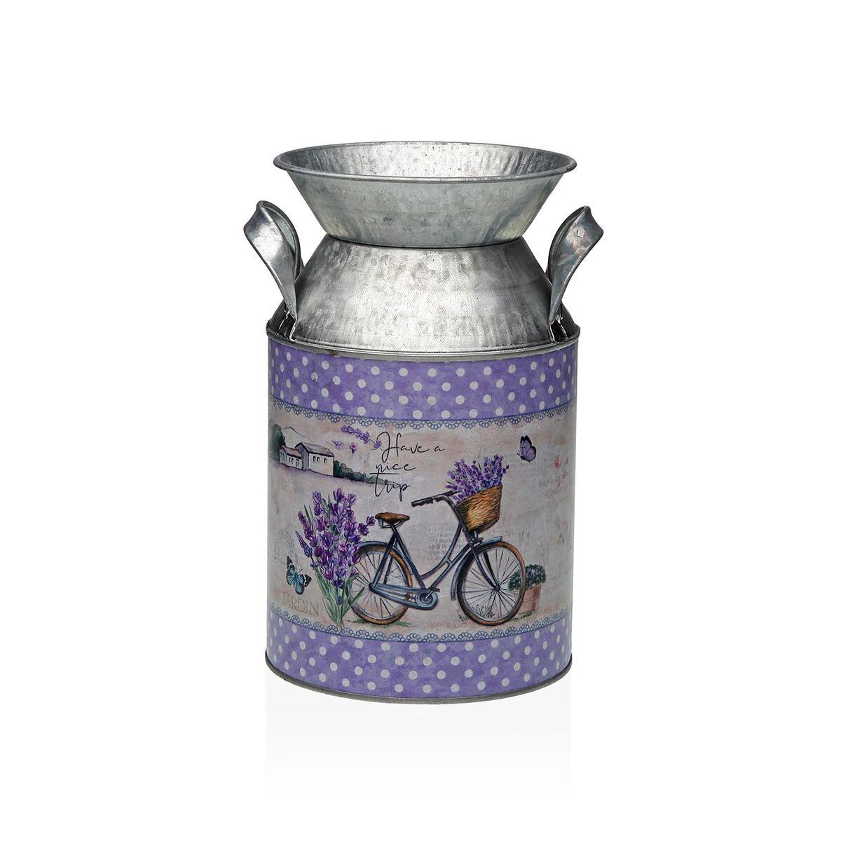 Versa vase i metal - Syren, cykelmotiv, 13 × 15,5 × 21 cm Versa vase i metal - Syren, cykelmotiv, 13 × 15,5 × 21 cm