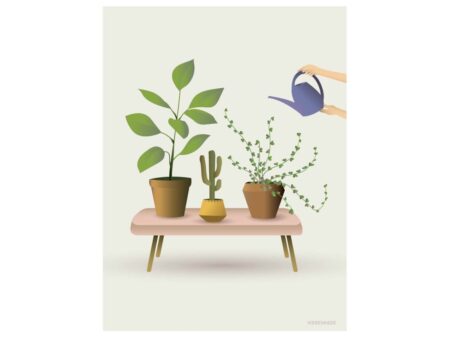 ViSSEVASSE - GROWING PLANTS - poster - Plakat - Growing plants - poster - 15x21 cm