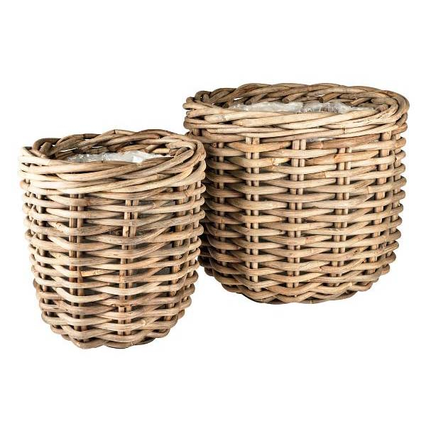 Villa Collection - Planteskjuler kurv 2 stk. Naturrattan Villa Collection - Planteskjuler kurv 2 stk. Naturrattan