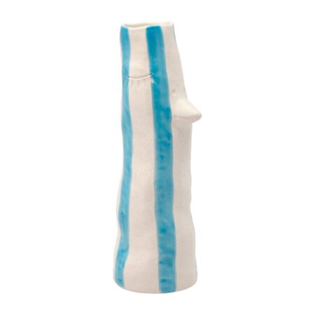 Villa Collection Styles vase med næb og øjenvipper 34 cm Blue