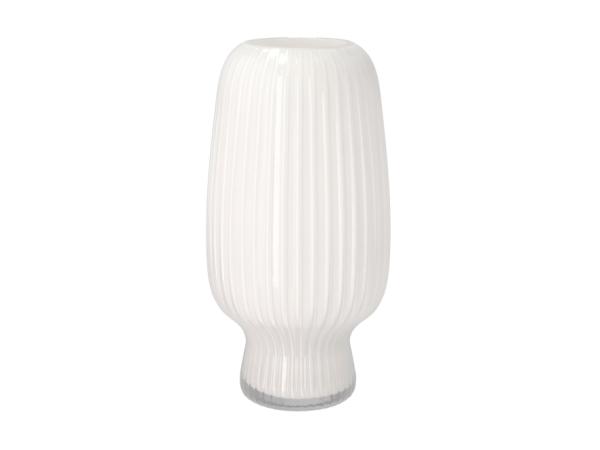 Villa Collection - Vase Cuneo D16 x 31,5 cm Hvid Glas Villa Collection - Vase Cuneo D16 x 31,5 cm Hvid Glas