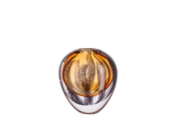 Villa Collection - Vase Dia 12,5 x 14 cm Brun/Sort Villa Collection - Vase Dia 12,5 x 14 cm Brun/Sort
