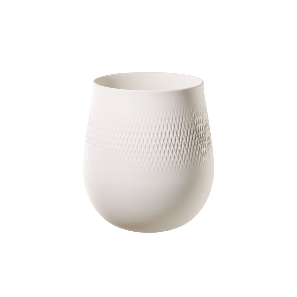 Villeroy & Boch Collier Blanc Carre vase Stor → Se online her!