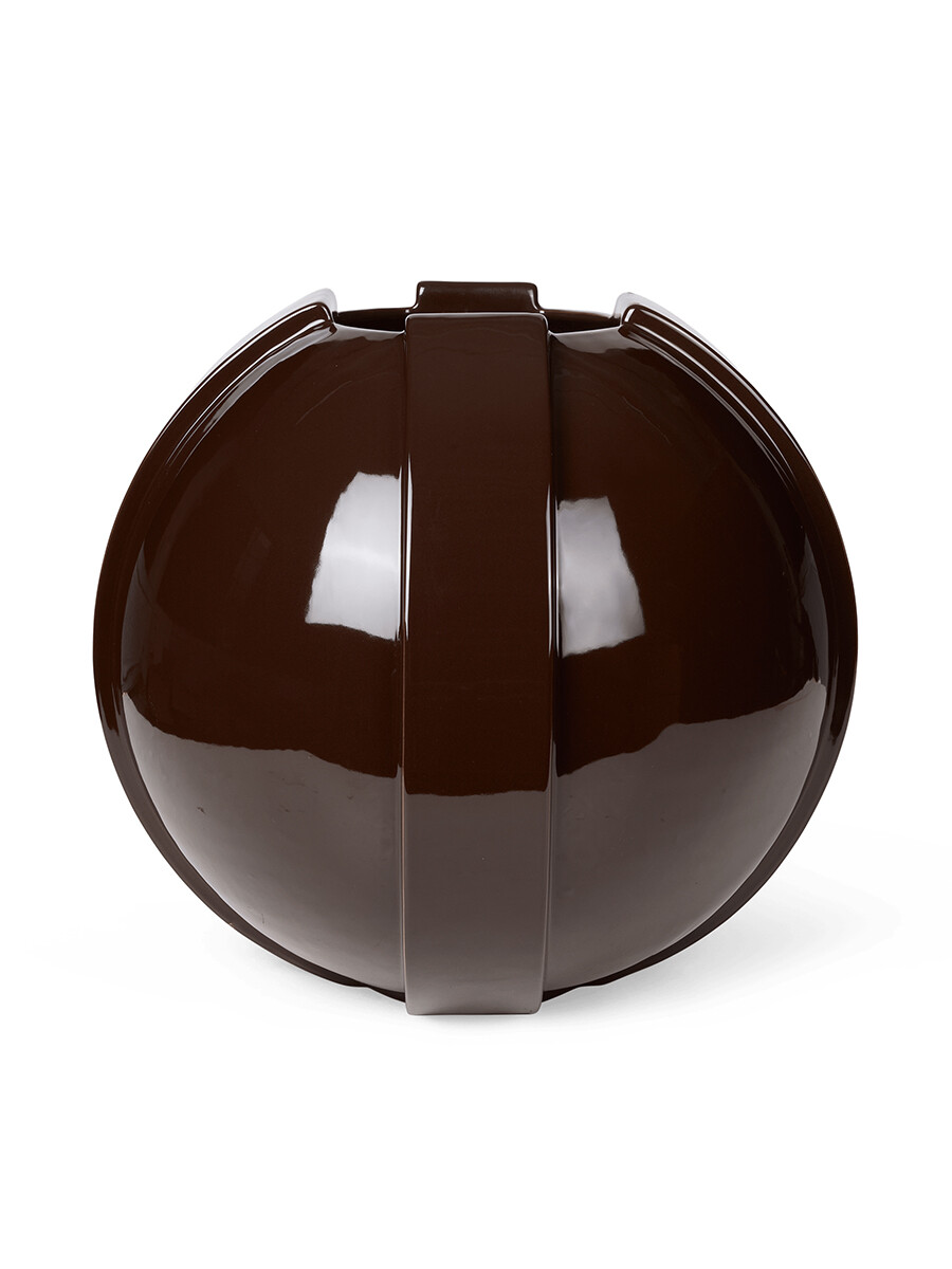 Vinci Vase 02, dark brown fra Louise Roe Vinci Vase 02, dark brown fra Louise Roe