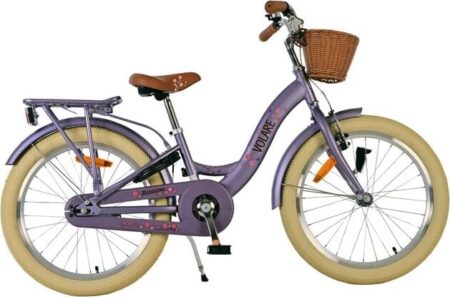 Volare - Blossom - Cykel - 20" Tommer - Med Kurv - Lilla