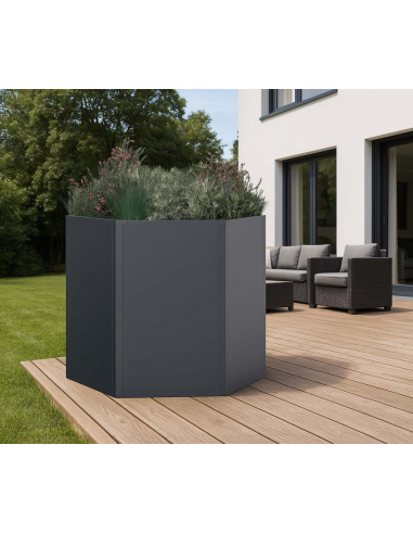 WESTMANN Højbed i stål H77 x B100 x D100 cm - Antracit WESTMANN Højbed i stål H77 x B100 x D100 cm - Antracit