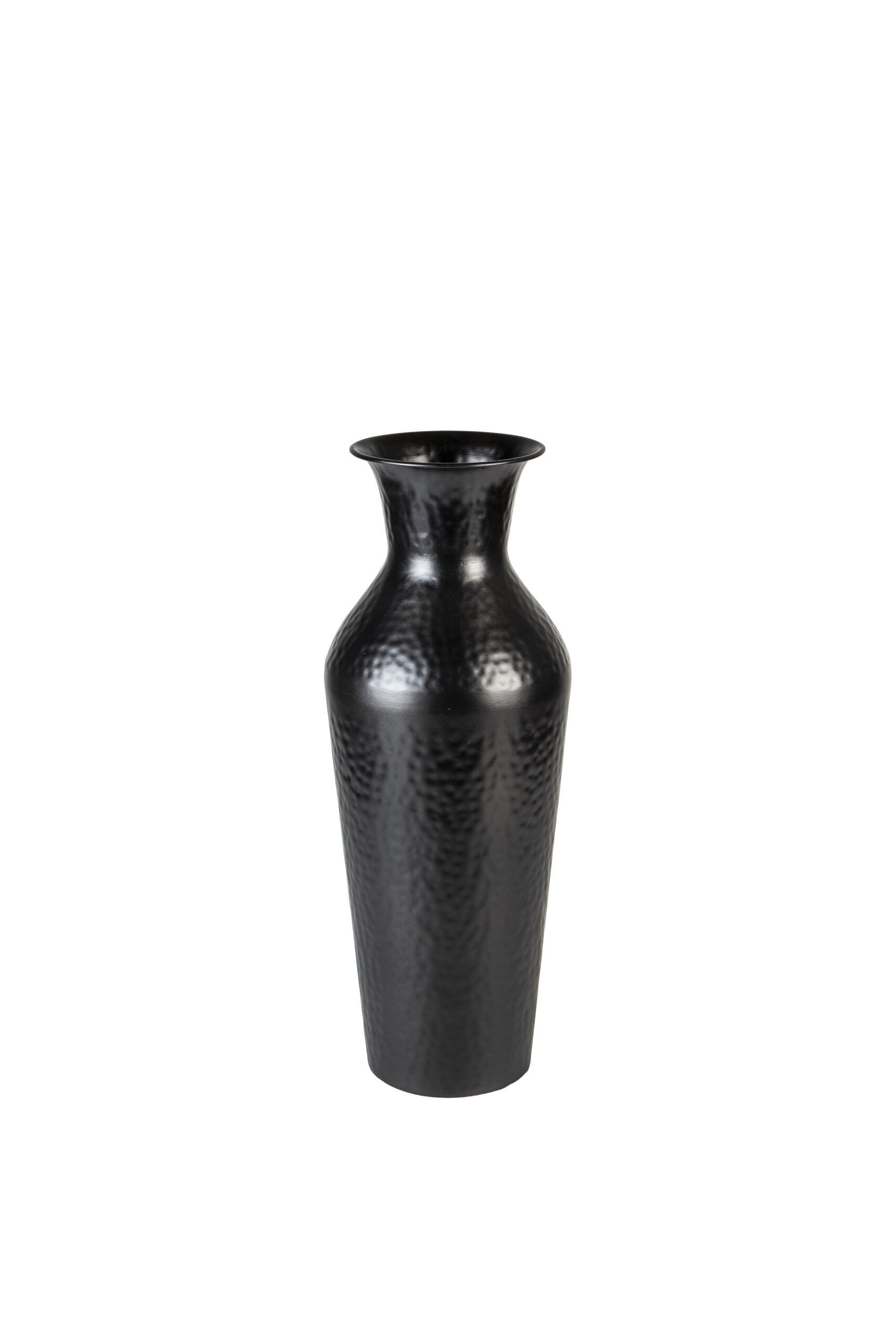 WHITE LABEL LIVING Dunja M vase, rund - antik sort stål (H:49) WHITE LABEL LIVING Dunja M vase, rund - antik sort stål (H:49)