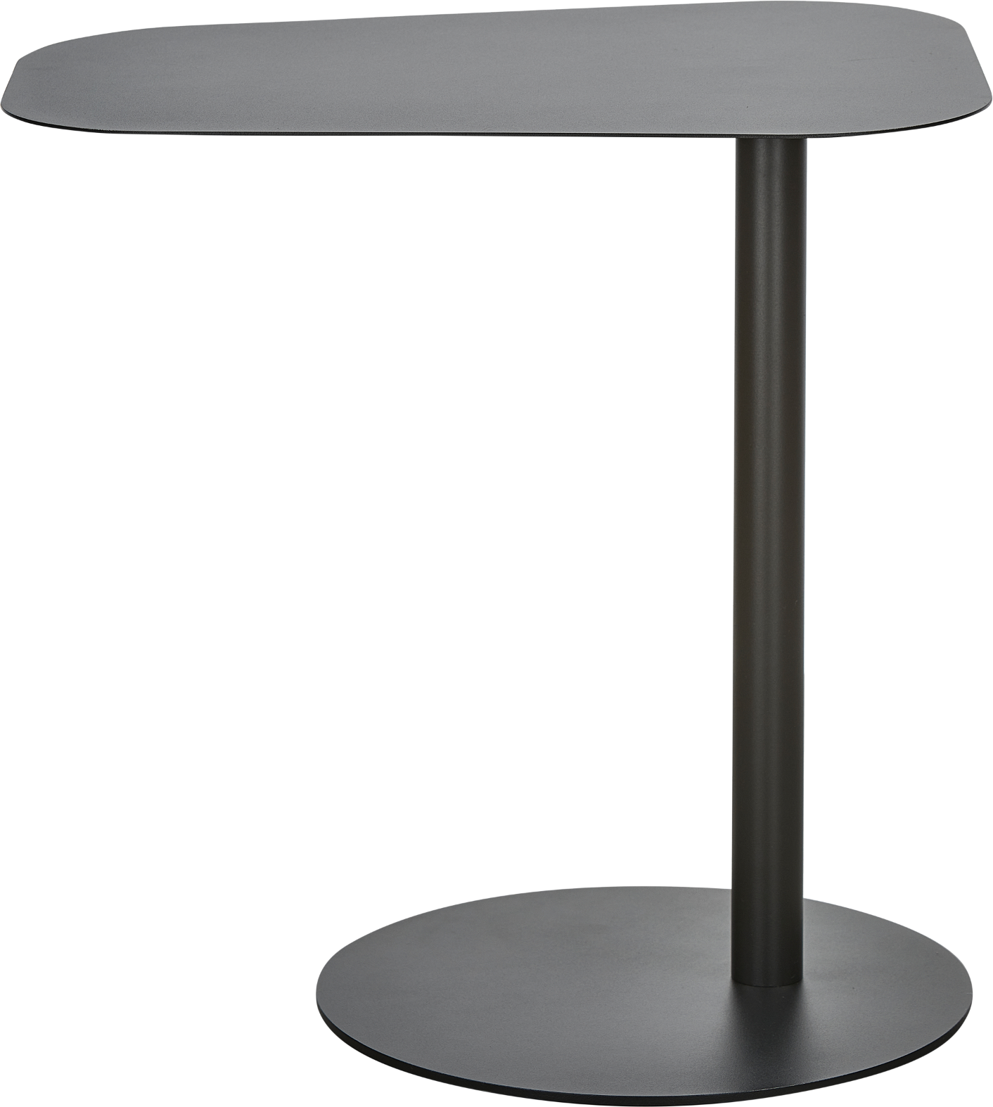 WOOOD Collection Lia sidebord i sort metal Ø50 cm - minimalistisk småbord/plantestativ WOOOD Collection Lia sidebord i sort metal Ø50 cm - minimalistisk småbord/plantestativ