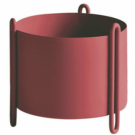 WOUD - Woud - Pidestall Flowerpot Small rød Ø: 15 cm / H: 15 cm - 15x15 cm / Rød