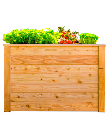 Westmann Klassik højbed H66 x B100 x D65 cm i lærketræ - Natur