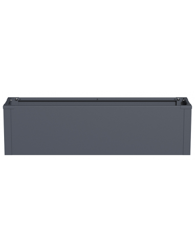 Westmann Talus plantekasse H27 x B100 x D25 cm i stål - Antracit