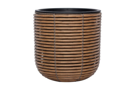 Wicker Blomsterkrukke D27xH28 cm Brun -
