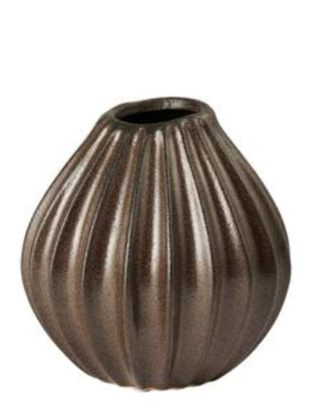 Wide Vase M Broste Copenhagen Brown