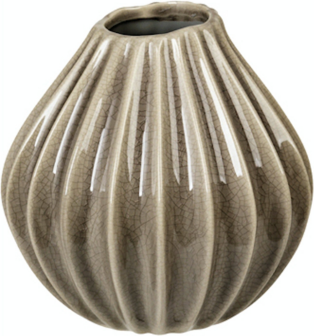 Wide, Vase, brun, H15x15 cm, keramik