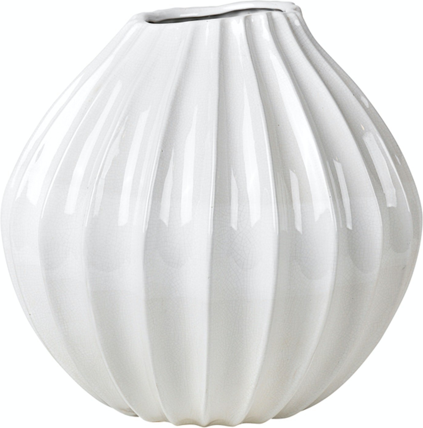 Wide, Vase, hvid, H40x40 cm, keramik Wide, Vase, hvid, H40x40 cm, keramik