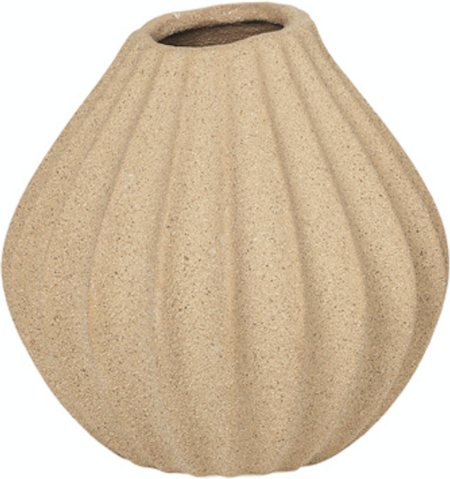 Wide, Vase, orange, H15x15 cm, keramik