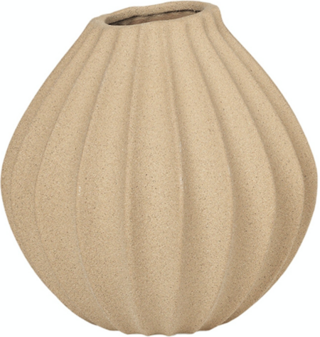 Wide, Vase, orange, H25x25 cm, keramik