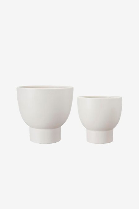 Wikholm Form - Krukke Megan S/2 - Hvid - Urtepotteskjulere & vaser - - Homeroom