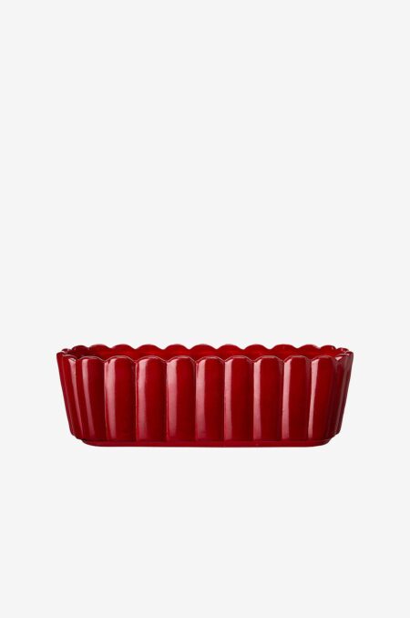 Wikholm Form - Planter Oval Edna - Rød - Urtepotteskjulere & vaser - - Homeroom