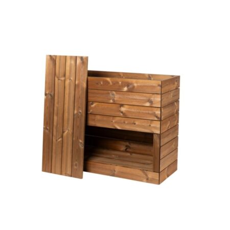 Wimex Plantekasse med opbevaring Trend Classic Termotræ 960 x 482 x 1182 mm