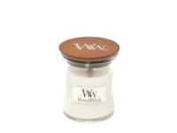 WoodWick Oval Vase Hvid Teak 85g