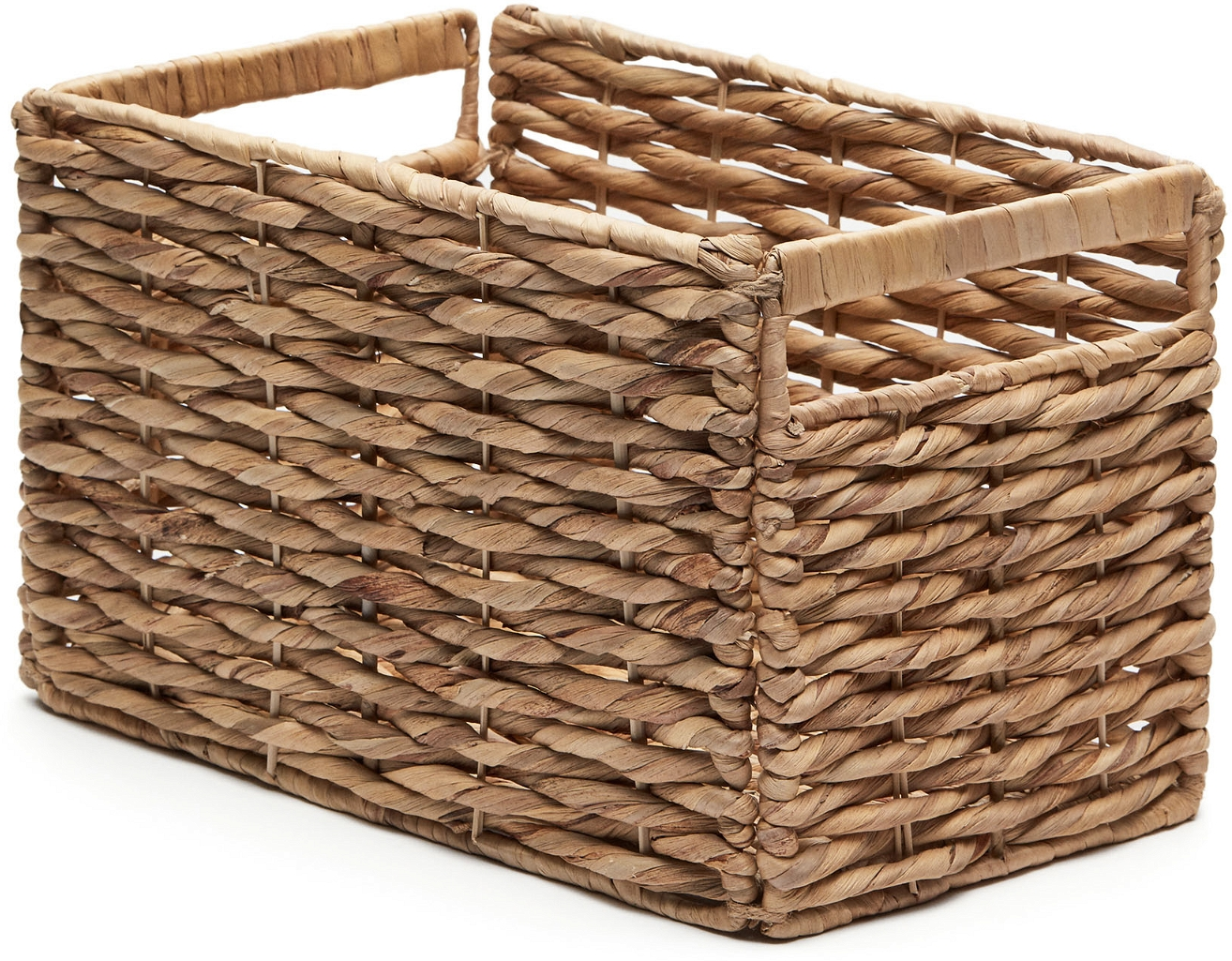 Woody, Kurv, brun, H27,5x25x35 cm, vandhyacint Woody, Kurv, brun, H27,5x25x35 cm, vandhyacint