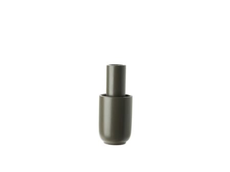 Woud - Amel vase - Vase - Taupe - Small - Ø: 8 x H: 18 cm