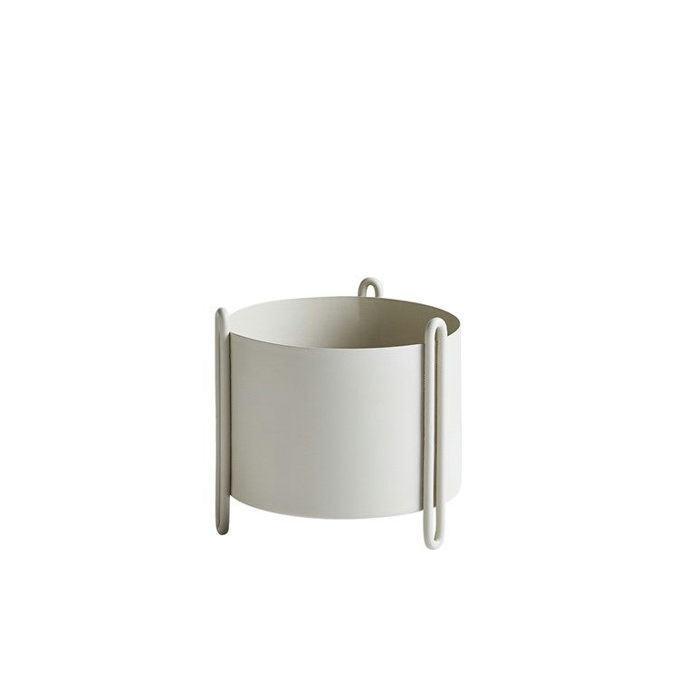 Woud Pidestall Planteopsats Gray Small Woud Pidestall Planteopsats Gray Small