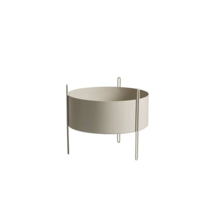 Woud - Pidestall Planter Medium Grey