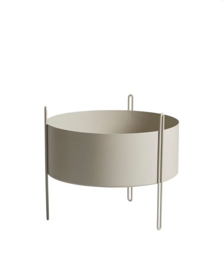 Woud Pidestall Planter Medium - Grey