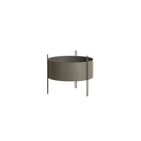 Woud - Pidestall Planter Medium Taupe