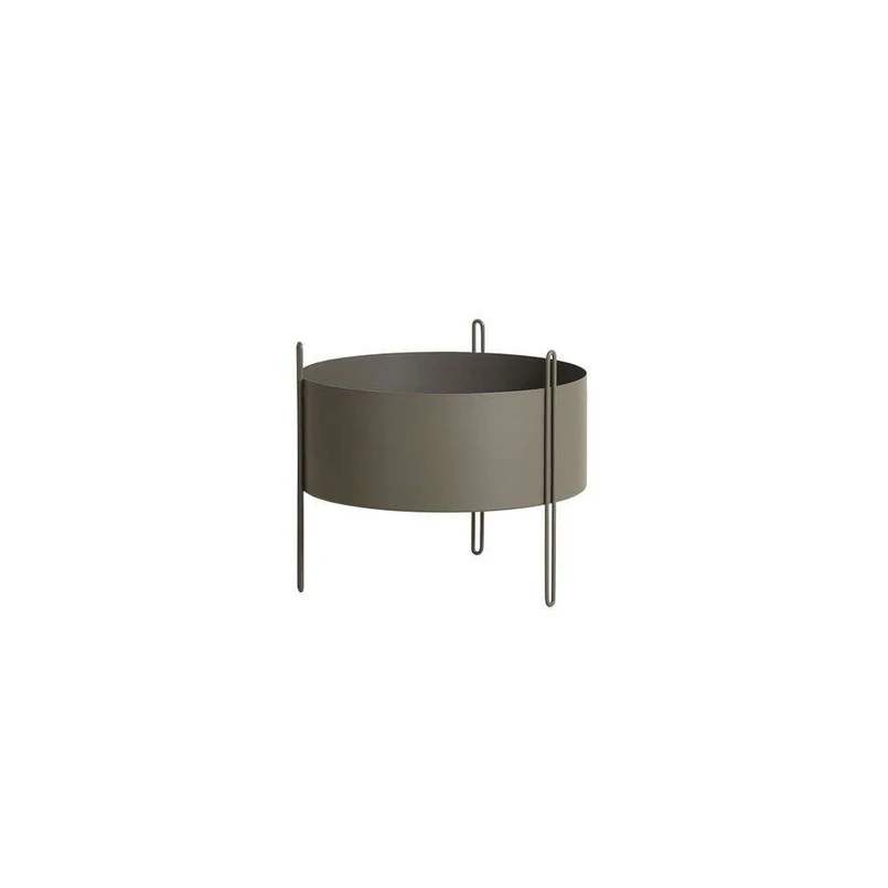Woud - Pidestall Planter Medium Taupe Woud - Pidestall Planter Medium Taupe