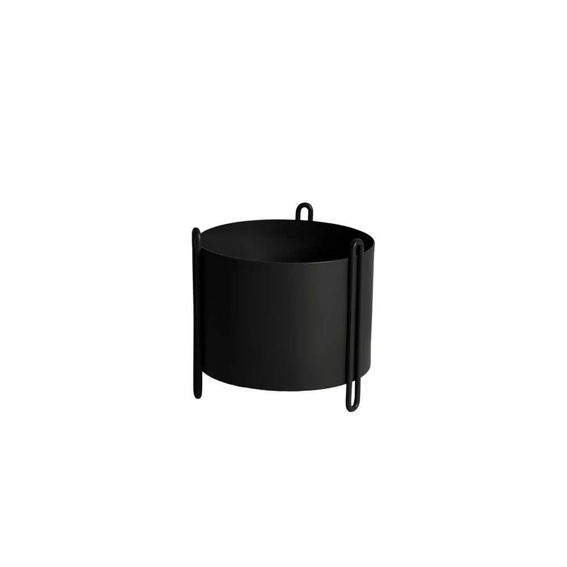 Woud - Pidestall Planter Small Black Woud - Pidestall Planter Small Black