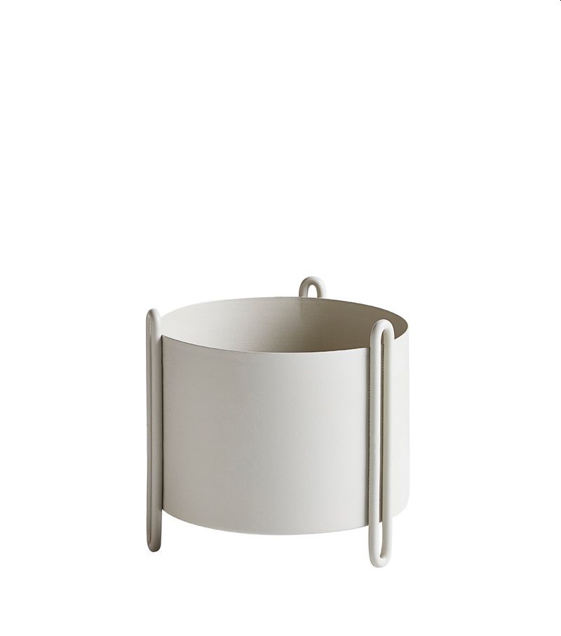 Woud Pidestall Planter Small - Grey Woud Pidestall Planter Small - Grey
