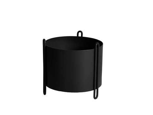 Woud Pidestall Planter Small H: 15 cm - Black Woud Pidestall Planter Small H: 15 cm - Black