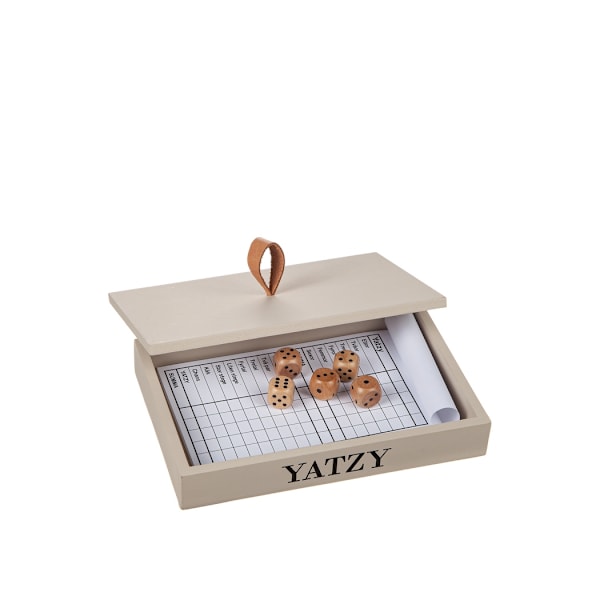 Yatzy spel i Trälåda 13x20 cm Sand Yatzy spel i Trälåda 13x20 cm Sand
