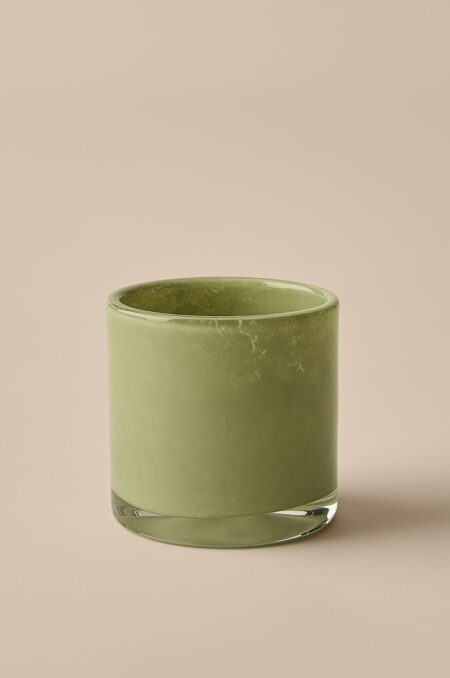 &Home - Lysestage/krukke Ruby Small højde 10 cm - Grøn - Påskepynt - - Homeroom